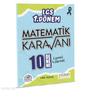 Plüton Yayınları LGS 1. Dönem Matematik Karavanı 10 Deneme Sınavı