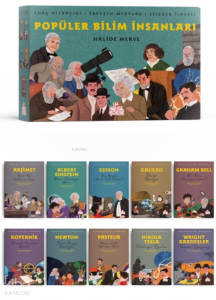 Popüler Bilim İnsanları (10 Kitap);Soru Kitapçığı + Ebeveyn Mektubu + Sticker İlaveli