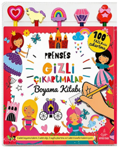 Prenses Gizli Çıkartmalar Boyama Kitabı Seti