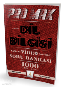 Promax Dil Bilgisi Tamamı Video Çözümlü Soru Bankası