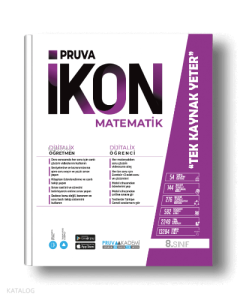 Pruva Akademi 8. Sınıf İkon Matematik Konu Anlatım Kitabı