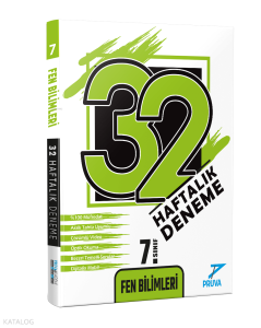 Pruva Akademi Yayıncılık 7. Sınıf Fen Bilimleri 32 Haftalık Deneme