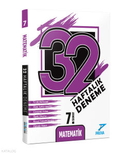 Pruva Akademi Yayıncılık 7.Sınıf Matematik 32 Haftalık Deneme