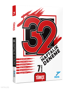 Pruva Akamemi Yayıncılık 7.Sınıf Türkçe 32 Haftalık Deneme