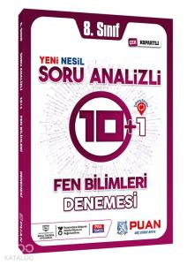 Puan Yayınları 8. Sınıf LGS Fen Bilimleri Soru Analizli 10+1 Deneme Puan 