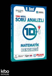 Puan Yayınları 8. Sınıf LGS Matematik Soru Analizli 10+1 Deneme Puan 