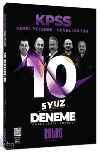Retro 2026 KPSS Genel Yetenek Genel Kültür 5Yüz 10 Deneme Çözümlü