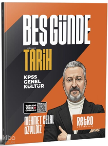 Retro Yayıncılık KPSS Genel Kültür Tarih Beş Günde Kamp Kitabı