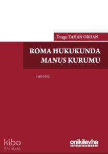 Roma Hukukunda Manus Kurumu