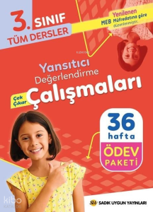 Sadık Uygun Eğitim Yayınları 3. Sınıf Haftalık Yansıtıcı Değerlendirme Çalışmaları (36 Hafta) - Tüm Dersler Ödev Paketi
