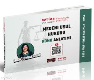 Savaş Yayınevi Adli-İdari Hakimlik HMGS Medeni Usul Hukuku Konu Anlatımı