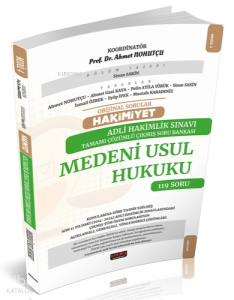 Savaş Yayınevi Orijinal Sorular Hakimiyet  Adli Hakimlik Medeni Usul Hukuku Çıkmış Soru Bankası