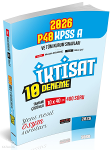 Savaş Yayınevi  P48 KPSS A Grubu İktisat 10 Deneme