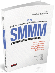 Savaş Yayınevi Serbest Muhasebeci Mali Müşavirlik Sınavı SMMM 5’li Hukuk Soru Bankası