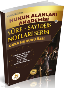 Savaş Yayınları 2026 HUKAL HMGS Hakimlik Ceza Hukuku Özel Hükümler Süre Sayı Ders Notları Serisi
