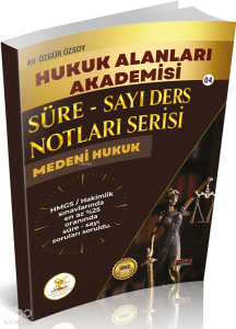 Savaş Yayınları 2026 HUKAL HMGS Hakimlik Medeni Hukuk Süre Sayı Ders Notları