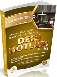 Savaş Yayınları HUKAL HMGS Hakimlik Borçlar Hukuku Genel Hükümler Ders Notları