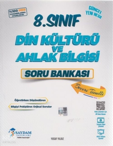 Saydam Yayınları 8. Sınıf Din Kültürü ve Ahlak Bilgisi Soru Kitabı