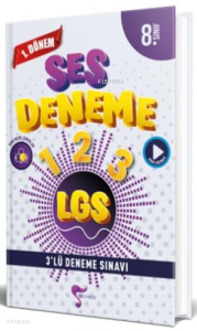 Ses Yayınları 8. Sınıf LGS 1. Dönem 3 lü Deneme Sınavı Özel Baskı - 2023