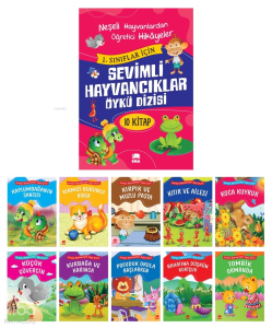 Sevimli Hayvancıklar Öykü Dizisi Düz Yazılı; (10 Kitap Takım - Büyük Boy)