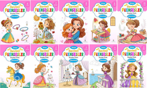 Sevimli Prensesler Boyama Kitabı (10 Kitap)