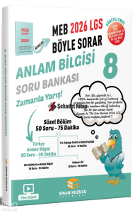 Sinan Kuzucu Yayınları 8. Sınıf 2026 Lgs Meb Böyle Sorar Anlam Bilgisi Soru Bankası Video Çözümlü