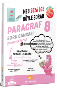 Sinan Kuzucu Yayınları 8. Sınıf 2026 Lgs Meb Böyle Sorar Paragraf Soru Bankası Video Çözümlü