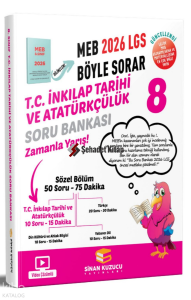 Sinan Kuzucu Yayınları 8. Sınıf 2026 Lgs Meb Böyle Sorar T.C. İnkilap Tarihi ve Atatürkçülük Soru Bankası Video Çözümlü