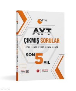 Sonuç Yayınları AYT Son 5 Yıl Çıkmış Sorular
