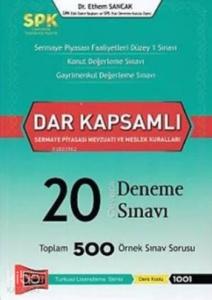 SPK Dar Kapsamlı Sermaye Piyasası Mevzuatı ve Meslek Kuralları Cevaplı 20 Deneme Sınavı