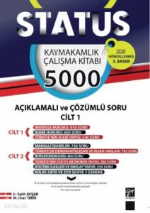 Status kaymakamlık Çalışma Kitabı 5000 Açıklamalı Çözümlü Soru 2 Cilt Takım; (2 Cilt Takım)