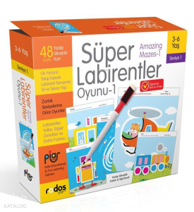 Süper Labirentler - Seviye 1 (3-6 Yaş)