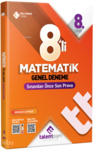 Talentteam Yayınları 8. Sınıf TT Matematik 8'li Genel Deneme