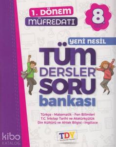 TDY Yayınları8. Sınıf 1. Dönem LGS Yeni Nesil Tüm Dersler Soru Bankası TDY