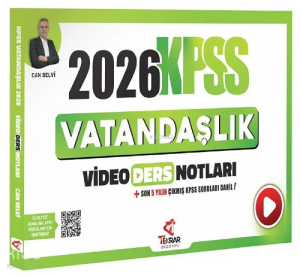 Tekrar Akademi 2026 KPSS Vatandaşlık Video Ders Notları