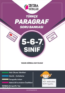Tetra Yayınları 5-6-7. Sınıf Türkçe Paragraf Soru Bankası