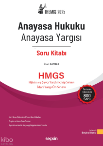 THEMIS 2025  – Anayasa Hukuku – Anayasa Yargısı Soru Kitabı;Hakim ve Yardımcılığı Sınavı İdari Yargı Ön Sınavı