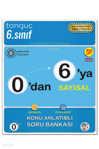Tonguç Akademi 0'dan 6'ya Sayısal Konu Anlatımlı Soru Bankası
