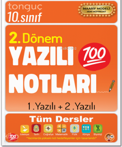 Tonguç Akademi 10. Sınıf Yazılı Notları 2. Dönem 1 ve 2. Yazılı