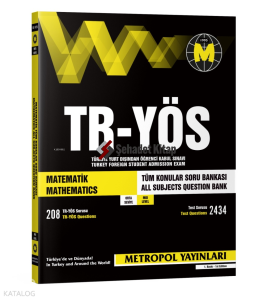 TR-YÖS Matematik Tüm Konular Soru Bankası (Orta Seviye)