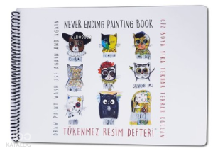 Tükenmez Resim Defteri-1  RESSAM KEDİLER- 25x35cm