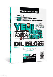 Yediiklim Yayıncılık Tüm Adaylar İçin Yedi Adımda Temelden Zirveye Dil Bilgisi Video Konu Anlatımlı Video Çözümlü Soru Bankası