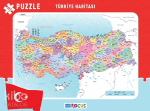Türkiye Haritası Frame Puzzle Boy 72 Parça
