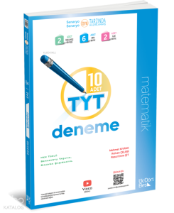 Üç Dört Beş Yayınları TYT Matematik 10 Adet Deneme