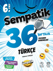 Ünlüler Karması 6. Sınıf Sempatik 36 Haftalık Türkçe Kazanım Denemeleri