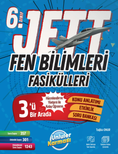 Ünlüler Karması Yayınları 6. Sınıf Jett Fen Bilimleri Fasikülleri Soru Bankası