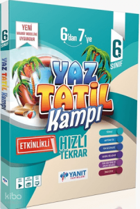 Yanıt Yayınları 6. Sınıf Yaz Tatil Kampı
