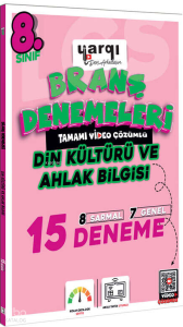 Yargı Ders Arkadaşım 8.sınıf Tamamı Video çözümlü Din kültürü Ve Ahlak bilgisi 15 Branşdenemeleri