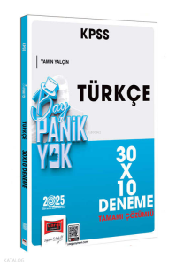 Yargı Yayınları 2025 KPSS Tamamı Çözümlü Türkçe 30x10 Deneme