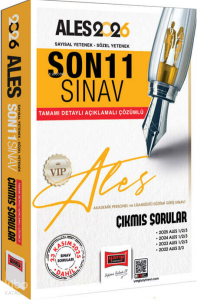 Yargı Yayınları 2026 ALES Sayısal-Sözel Yetenek Son 11 Sınav Çıkmış Sorular (23 Kasım 2025)